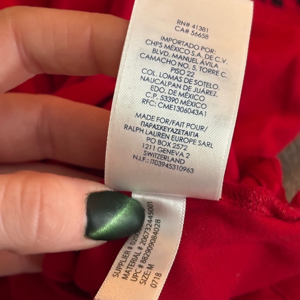 Warm & Cozy Chaps Red Cowl Neck Longsleeve Sweater with Plaid Pattern | Size M - Picture 11 of 12